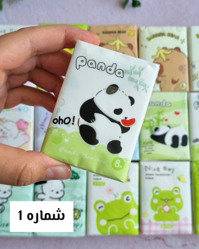 دستمال کاغذی طرحدار جیبی پاندا