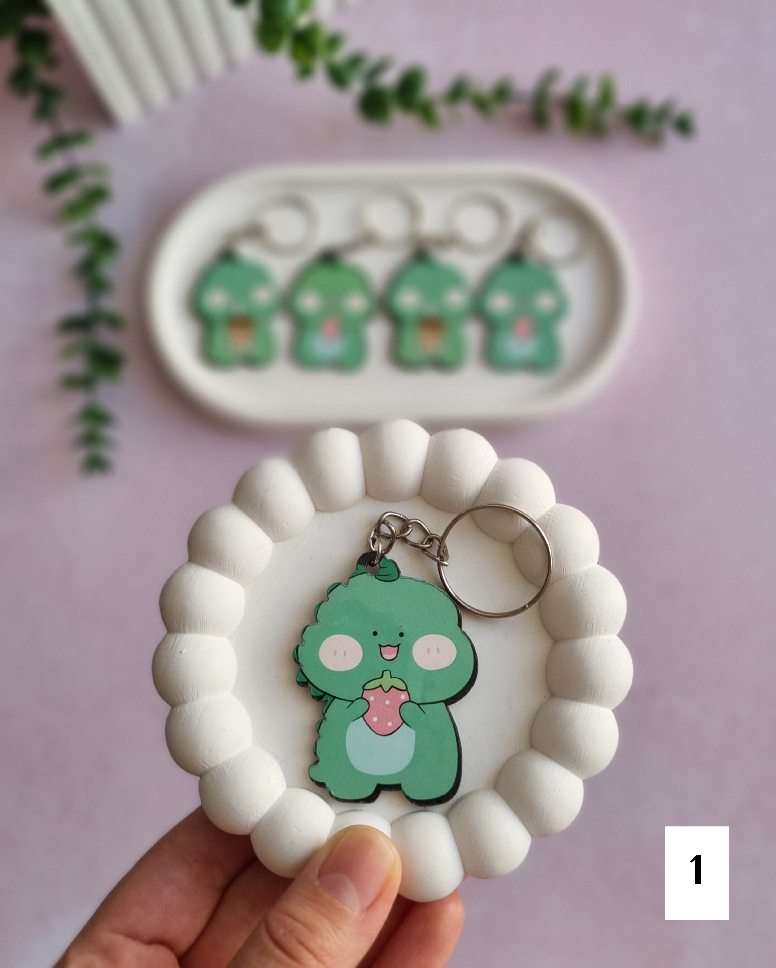 جاکلیدی چوبی طرح دایناسور